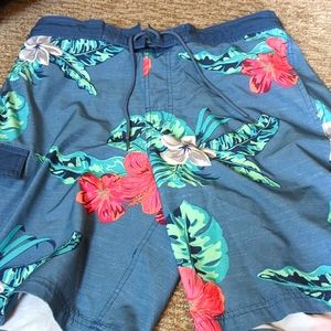 Hawaiian swim trunks size medium. George